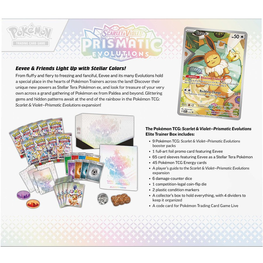 Pokemon TCG - Scarlet & Violet - Prismatic Evolutions Elite Trainer Box Sealed