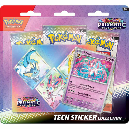 Pokemon TCG - Scarlet & Violet-Prismatic Evolutions Tech Sticker Blister (Assorted)